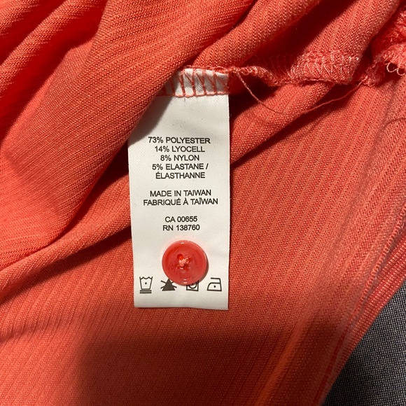 Mens Large RWCO Salmon Polo - Picture 3 of 4